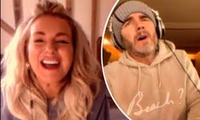 Sheridan Smith fangirls as she duets with Gary Barlow