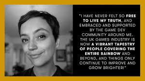 Reese Wright [They/Them] is a Senior Producer at @robot_teddy. They are  also co-founder of @SavePointSocial, a monthly EU networking meet-up for  folks of under-represented genders who work in the video game industry. #