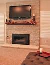 Fireplace with mantel shelf california