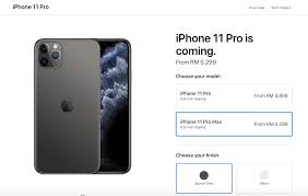 Apple Iphone 11 Pro Max 11 Pro Dan 11 Akan Ditawarkan Di Malaysia Bermula 27 September Amanz
