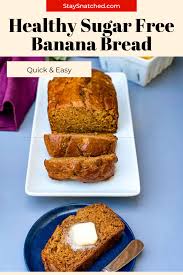 Easy Healthy Sugar Free Banana Bread In 2020 Sugar Free Banana Bread Healthy Sugar Low Sugar Banana Bread