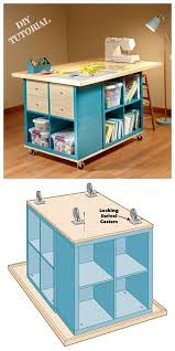 Ikea Kallax Cube Craft Table Diy Tutorial Craft Table Diy Craft Room Tables Diy Craft Room Table
