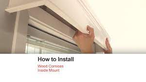 Designer valances are available and blinds can be dressed up by installing them under decorative cornices. Bali Blinds How To Install Wood Cornices Inside Mount Youtube
