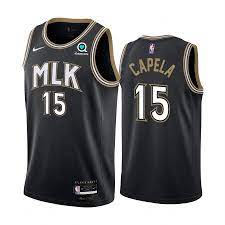 .minnesota timberwolves new orleans pelicans new york knicks oklahoma city thunder orlando magic philadelphia 76ers phoenix suns portland trail blazers sacramento kings san antonio spurs. 2020 21 Atlanta Hawks Clint Capela Black City Edition Jersey 15