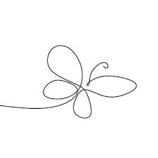 Picture Of A Continuous Line Of Minimalist Butterfly Animals Web Doodle Butterfly Png And Vector With Transparent Background For Free Download Butterfly Drawing Outline Art Line Art Drawings