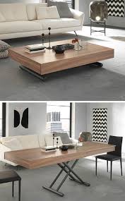 This Modern Coffee Table Transforms And Expands Into A Dining Table To Sit Up To 10 Guests In 2020 Coffee Table Coffee Table With Hidden Storage Furniture