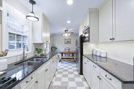 ***so many people have asked me this question: Modern White Galley Kitchen Rhode Kitchen Bath Design Build