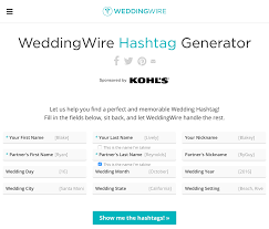 Wedding Hashtag Generator From Weddingwire Wedding Hashtag Generator Wedding Hashtag Cute Wedding Hashtags