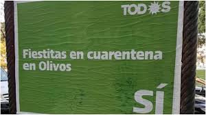Los carteles irónicos contra el Frente de Todos: "Fiestitas en Olivos,  dólar a 200 y escuelas cerradas" | Perfil