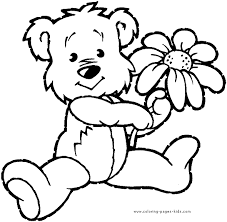 Collection by christy huffman • last updated 4 weeks ago. Bears Coloring Page Bear With A Flower Bear Coloring Pages Teddy Bear Coloring Pages Kindergarten Coloring Pages