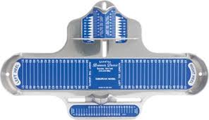 He eventually improved on the wooden ritz stick, the industry standard of the day, patenting his first prototype in 1925 and an improved version in 1927. Brannock Device Co Euro Adult Shoe Sizing Device Modern Bike