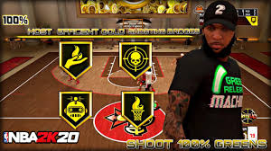 Nba 2k20 Best Gold Shooting Badge Setup Most Efficient Gold Shooting Badges Must Watch Youtube