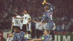 England defeated germany in a competitive game at wembley for the first time since the 1966 world cup final, having been winless in their previous three they are only the second side in european championship history not to concede in any of their first four games of an edition of the tournament. Bbc World Service Sportsworld Euro 96 Gazza Asked Me What Are You Doing Moller
