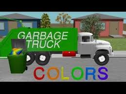 Color Garbage Truck Learning For Kids Youtube Garbage Truck Kids Learning Videos Recycle Preschool