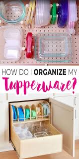 Place sachets in the corners to keep your cabinets fresh. Make Your Own Tupperware Organizer The Budget Decorator