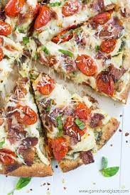 Chicken Bacon Pesto Pizza Recipe Homemade Pesto Gourmet Chicken Pesto
