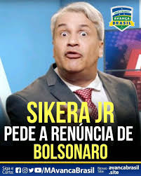 Sikêra, apoiador do presidente bolsonaro, foi um crítico das políticas de quarentena e distanciamento social. O Grande Apresentador Sikera Movimento Avanca Brasil Facebook