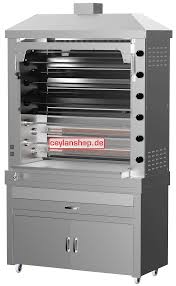 We offer restaurant equipment for sale in sharjah. Gas Chicken Grill Standart With 11 Skewers For 24 30 Chickens 130 X 70 X 202 Cm Rotary Grill Roast Grill Spit Grill Gastro 0009 Crg 6c11 Commercial Catering Equipment