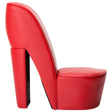 Rare b&b blonde stocking lounge chair high heel s 1950's cut out 7 by 5. Vidaxl Stuhl In Stockelschuh Form Rot Kaufland De