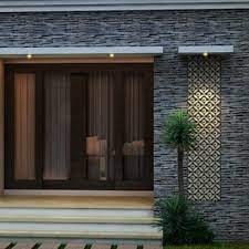 Foto Rumah Minimalis Tampak Depan Dengan Batu Alam Rumah Batu Desain Rumah Bungalow Rumah Minimalis