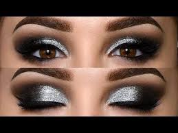 Classic Black Smokey Eye With Glitter Makeup Tutorial Youtube Black Smokey Eye Makeup Glitter Smokey Eye Black Smokey Eye