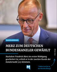 Wir haben einen neuen Kanzler! Friedrich Merz erhielt er in der zweiten  Runde der Kanzlerwahl 325 Stimmen. 👉 https://www.merkur.de/-93716458.html