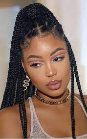 Pin By Browngurrlll On Black Queen In 2020 Braided Hairstyles Natural Hair Styles Box Braids Hairstyles