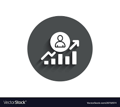 Business Results Simple Icon Career Growth Chart