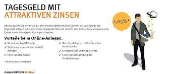 Haben sie genügend geld, das sie ordentlich vermehren möchten, selbst wenn. Leaseplan Bank Tagesgeld Im Test 2021 Erfahrungen Bewertung