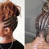 Hair tied at the back in a severe manner needs these two superb braids to balance it. 3