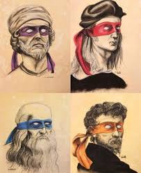 Happy Fathers Day Representing Ninja Turtle Paint Party Today And Honoring The Artists They We Renaissance Artists Tmnt Teenage Mutant Ninja Turtles
