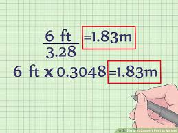 How To Convert Feet To Meters With Unit Converter Wikihow