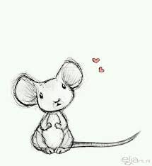 Cute Mouse Painted Rock Idea Disegni Di Animali Carini Schizzi D Arte Schizzi
