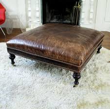 Especially because it contrasts so perfectly with the small tulip side table. Brown Leather Ottoman Leather Ottoman Coffee Table Leather Ottoman Brown Leather Ottoman