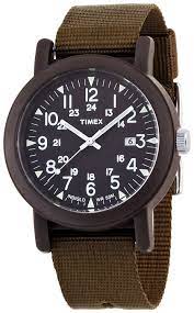 Timex T2n363pf Montre Homme Quartz Analogique Bracelet Tissu Vert Amazon Fr Montres Timex Leather Watch Classy Men