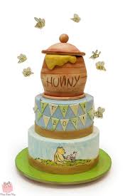 Cute Winnie The Pooh Baby Cake Bear Baby Shower Cake Baby Shower Cakes Disney Baby Shower