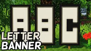 Home banners letter e minecraft banner. How To Make Letter Banners In Minecraft 2019 Youtube