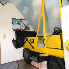 Die betreiber dieses portals begrüßen sie zuhause hier. Selbstgebautes Baggerbett Kinderzimmer Mit Bagger Themenzimmer Bagger Bett Bett Selber Bauen Kinderzimmer