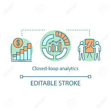 Closed Loop Analytics Concept Icon Customer Lifecycle Idea Thin