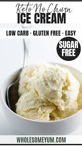 The Best Sugar Free Low Carb Ice Cream Recipe Is Easy To Make With Just 4 Ingredients Sugar Free Recipes Low Carb Recipes Dessert Gluten Free Ice Cream Recipes