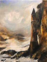 It's easy to imagine an 18th century scalawag guzzling tankards of rum on the sand after burying a chest brimming with gold. Castle Turret At Victoria Beach Laguna Painting By Terry Orletsky