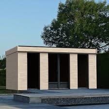 L'installation chez soi d'un abri de jardin ne nécessite aucune démarche administrative à condition que sa surface de plancher et son. Abri De Jardin Semi Habitable Toit Plat Decor Home 18 14 M Ep 90 Mm L4 95 X L1 17 X H2 10 M Gamm Vert