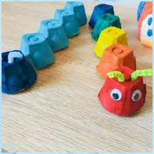 Raupen Aus Eierkarton Basteln Mit Kindern In 2020 With Images