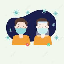 Corona virus cartoon vector illustration with facial expression, germs clipart, symbol, cartoon png and vector with transparent background for free download. People Wearing Medical Mask And Face Shield Pandemic Face Shield Protection Png And Vector With Transparent Background For Free Download
