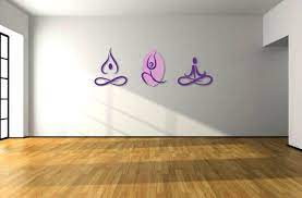 Yoga Wall Decal Accent For Yoga Studio Or Sport Hall Yoga Etsy Yoga Studio Decor Yoga Studio Design Yoga Studio