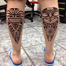 Traditional filipino tattoos feature tribal and geometric patterns with strong symbolism. Calf Tribal Maori Tattoo By Alans Tattoo Studio