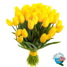 Consegniamo in giornata fiori a domicilio in tutto il mondo. Mazzo Di Tulipani Gialli