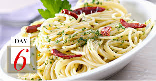 Add 1/2 tbls of advieh. Day 6 Aglio E Olio Spaghetti Laura Santtini Life Is Delicious