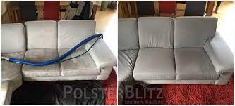 Wenn sie dann nicht schnell genug handeln oder es sich um besonders hartnäckige flecken handelt, kann es sich eher rentieren, dass sofa professionell reinigen zu lassen. Polsterreinigung Munchen Von Polsterblitz Einfach Sauber