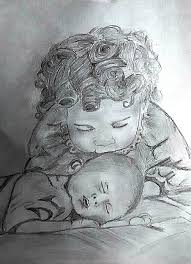 Cute Brother And Sister Sketch Graphite Sketch Nitkla Fine Art Art Fine Art Sketches